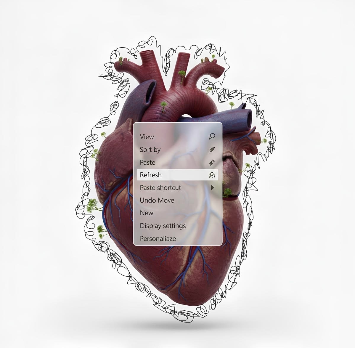 Anatomical Heart Dropdown